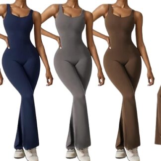 Flared Wide-Leg Comfy Jumpsuit - 4 Colours, 4 Sizes