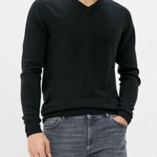 Jumpers Silvo Soft Cashmillon V Neck Jumper In Black - Kensington Eastside / M - Tokyo Laundry