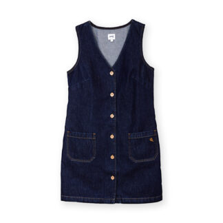 Kite Purewell Stretch Denim Pinafore Dress - Midnight